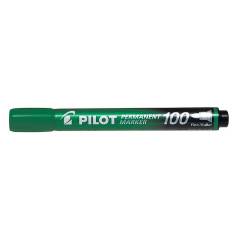 Перм. маркер Pilot 100 объл връх Зелен