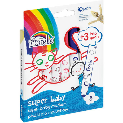 Флумастери Super Baby Fiorello GR-F165 8 цвята